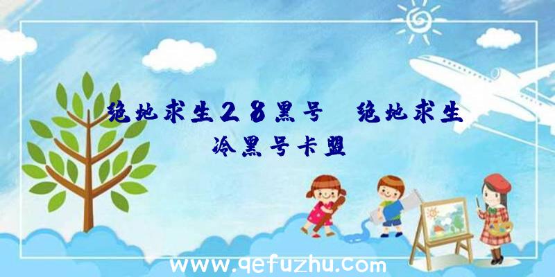 「绝地求生28黑号」|绝地求生冷黑号卡盟